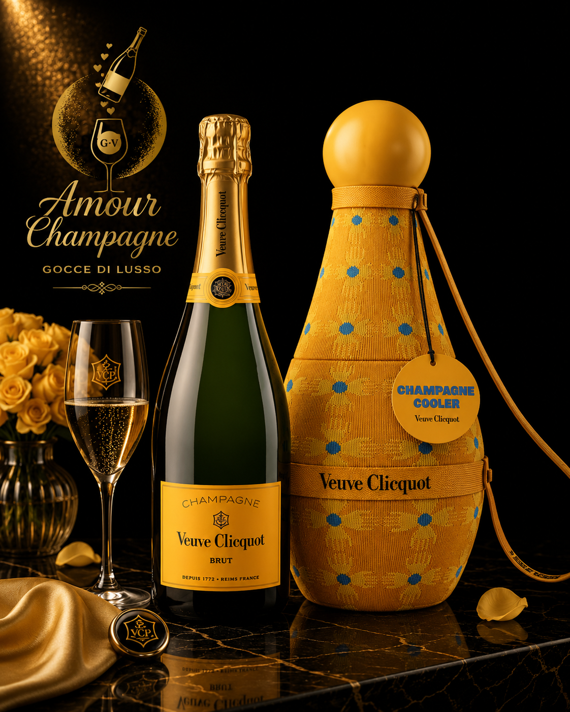 Champagne Brut "Yellow Label Sun Totem by Yinka Ilori" - Veuve Clicquot 0,75